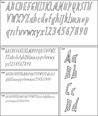 Bonnart Outline Italic