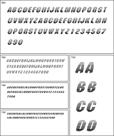 Zulan Gradient Black Italic