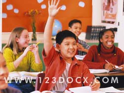 Raise Hand in Classroom Photo Image