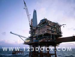 Offshore Oil Platform Photo Image