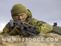 Army Soldier & Weapon Photo Image