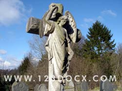 Guardian Angel over Grave Photo Image