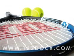 Tennis Racket & Balls Photo Image
