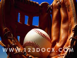 Baseball & Pitchers Glove Photo Image