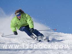 Woman Skier Photo Image