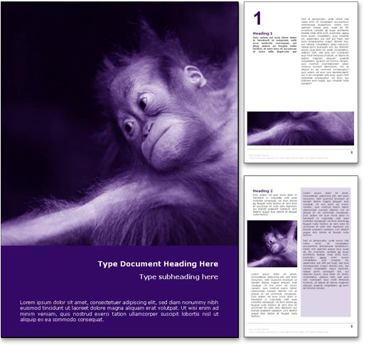 Monkey Business word template document