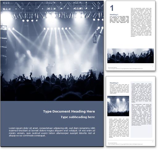 Concert word template document