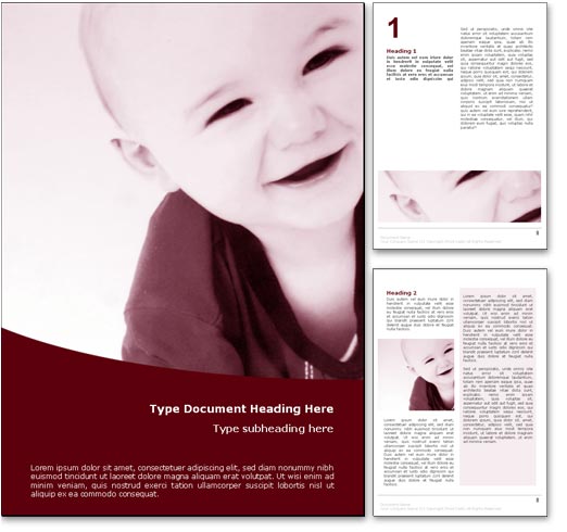 Baby Toddler word template document