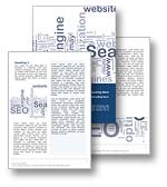 The SEO Word Template in blue shows a web 2.0 word cloud with terms and words commonly used in SEO and search engine optimization. The SEO Word Template is the perfect Microsoft Word Template for any seo brochure, web traffic report, pagerank review, search engine journal, web site paper, search results publication, search optimization document or seo company newsletter.

Click the SEO word template thumbnail for color, pricing, and purchase options